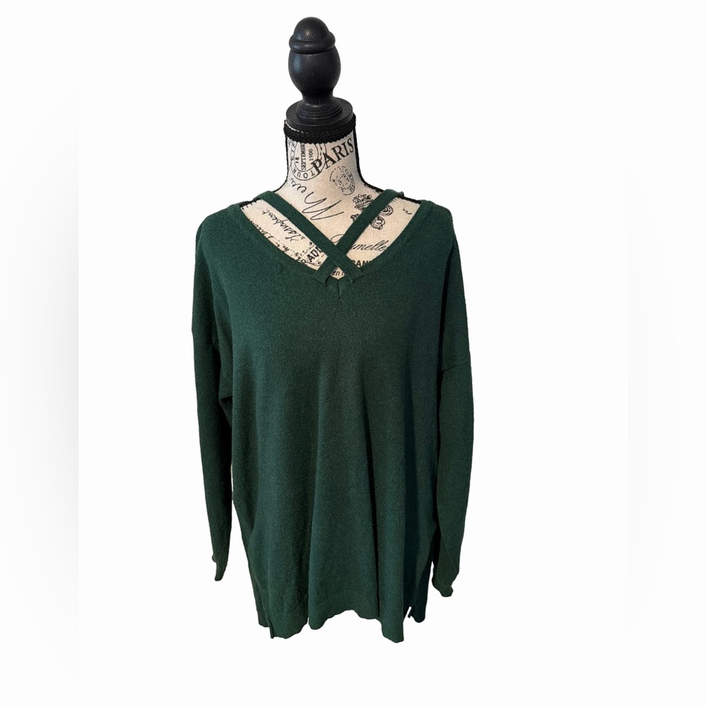 Umgee Forest Green Knit Pullover